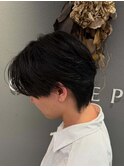 バームで簡単大人色気センターパート