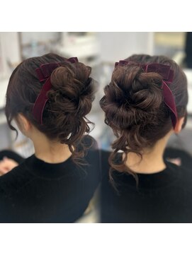 ヘアセットアリエス(aries) 高めお団子