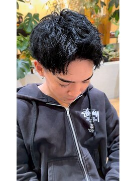 リアン(Lien) アップバングメンズショートスタイル/2ブロック/韓国風