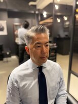 ザマンニューヨーク メンズ 白金店(THE MAN NewYork)&nbsp;刈り上げ七三分けベリーショート/白金台/アップバング/ビジネス