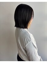 ヘアーメイク ラグズ(Hair Make Luxtz) ブロンドインナー/ぱっつんボブ/インナーカラー