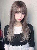 サロンドアイ(salon de i) 艶ロングレイヤー × シアーグレージュ