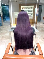 エクステ/シールエクステ専門店/梅田/ヘアセット/ヘアアレンジ/LANDS ANNEX  エクステ&nbsp;ラベンダーカラー×レミー人毛エクステ
