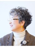 【えがお美容室】50代60代にオススメ☆メリハリショートパーマ