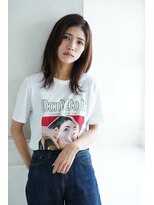 モハナ(m.ohana)&nbsp;【泉大津/モハナ】ひし形シルエットナチュラル外ハネミディー