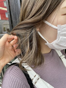 ヘアー アイス カンナ(HAIR ICI Canna) 明るいカラーにもイヤリングカラーでデザインを！