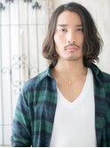 ≪mod's men≫ワイルドワンレン☆ランダムパーマミディO
