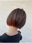 【ショートボブ×ネオンカラー】　別府／大分