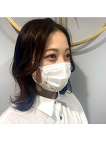 ネオリーブエクラ 上野御徒町店(Neolive eclat)&nbsp;韓国風ヘア前髪カット似合わカット暗髪透明感カラーエギョモリ