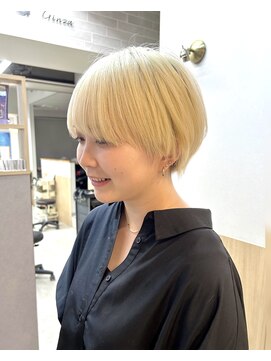 サンドエス 銀座(sand S) 抜きっぱなしブリーチ大人可愛い20代30代40代似合わせカット