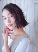 ノーレイヤー×切りっぱなしボブ【TELA HAIR蘇我2号店】