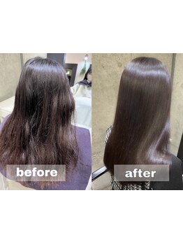 気になるダメージ毛もこだわり薬剤で美艶ヘアに☆【髪質改善カラー+トリートメント\11000】[池袋/池袋東口]