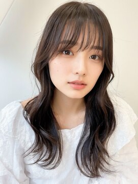インデックスヘアー 亀戸店 【韓国風★ムルギョル巻き×シースルーバング】艶髪大人可愛い