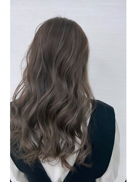 エヌプラス ヘアー(N+ hair) アッシュベージュ×ベージュハイライト