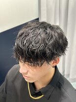リバティシェアバーバー 銀座(LIBERTY SHARE BARBER) ナチュラル波巻パーマ