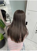 透明感アッシュココア