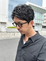 オーガニック アトリエ 大宮(organic+atelier)&nbsp;毛流れハンサムショートセンターパートメンズ黒髪爽やか