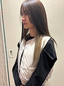 ヘアプレイスソル (HAIR PLACE SoL) インナーカラーベージュロング