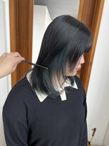 シャルム アロ(Charme Alo) インナーカラー×モスグリーン