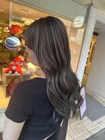 アンダーバーホワイト(_white)&nbsp;ハイライトブリーチ髪質改善トリートメントエクステ神戸三宮