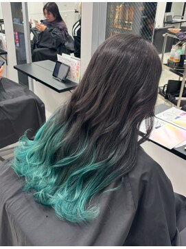 アライブ ハラジュク(ALIVE harajuku) 【ALIVE 夕貴】ミントグリーングラデーションカラー