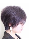 ハンサムショートダークパープルグレイ/熊本/上通