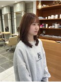 顔周りレイヤーカット/ナチュラルヘア   里見美穂