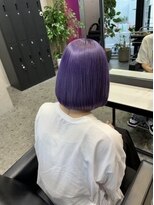 パヌポン 原宿表参道(PANUPON) ケアブリーチイバレイヤージュハイライトラベンダーパープル