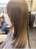 レイヤーカット　グレージュカラー　トリートメント　20代30代