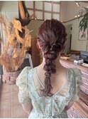 編みおろしヘアセット