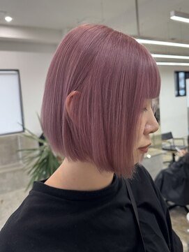 ノートエートル 西金沢(Nought etre) くすみピンクカラー10代20代30代ピンクカラー