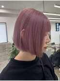 くすみピンクカラー10代20代30代ピンクカラー