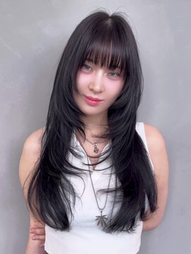 アイティー バイ アルバム 浦和店(IT by ALBUM) 顔周りレイヤーロング韓国ヘアくびれヘア_ba555962