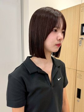 ハニー 町田(HONEY) ぷつっとボブ/ワンレン/切りっぱなしボブ/ココアブラウン