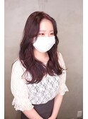 韓国風ダークバイオレットブラウン