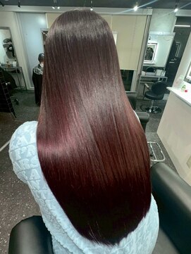 オト 吉祥寺(Oto.) 艶髪縮毛矯正/ナチュラル透明感カラー