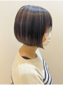 ブルーブラック　コントラストハイライト