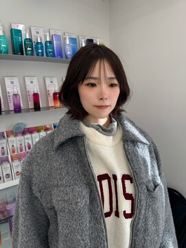 アマトウキョウスマートサロン(AMA TOKYO×Smart Salon) あご下2センチくびれボブ