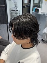 カルロイースタイル(CARLO e-style)&nbsp;ニュアンスサーフパーマ／ウルフ／ツーブロック／サーフカール