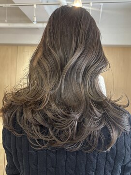 フルリール(fleurir) 顔周りレイヤー/オリーブブラウン/バタフライレイヤー