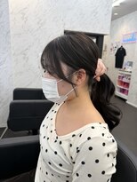 ドットニュー 横浜店(dot.nyu)&nbsp;【艶カラー×顔周りカット】韓国/韓国ヘア/横浜/横浜駅/学割