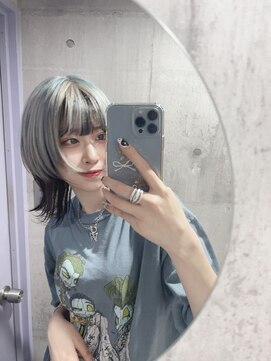 インク 渋谷(INK.) ミルクティーブロンドニュアンスウルフワンホンレイヤー渋谷