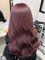 リノア 西梅田 福島(Linoa) 艶感カシスピンクの韓国風レイヤーロング