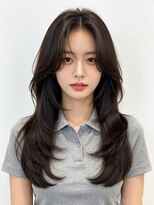 エイチ ウルフカット 大阪梅田(811)&nbsp;ミルクティーベージュショートボブシースルーマッシュパーマ50代