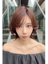リークフー(Ree cu fuu)&nbsp;秋カラー×ボブ　ダークパープル　ブリーチなしカラー小顔