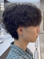 フィフス 大分(fifth)&nbsp;大分シャドウパーマメンズカットラウンドマッシュツーブロック