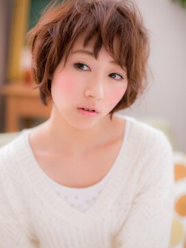 カバーヘア ブリス 上尾西口店(COVER HAIR bliss) *+COVER HAIR+*‥遊びバングが可愛い☆カジュアルショートb!
