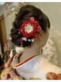 あだち美容室 宮の森店 最近は編み込みのヘアセット人気です。