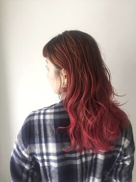 オルタ 反町(alter) ピンクラベンダーカラー×かきあげロング