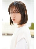ナチュラルぱっつんボブ